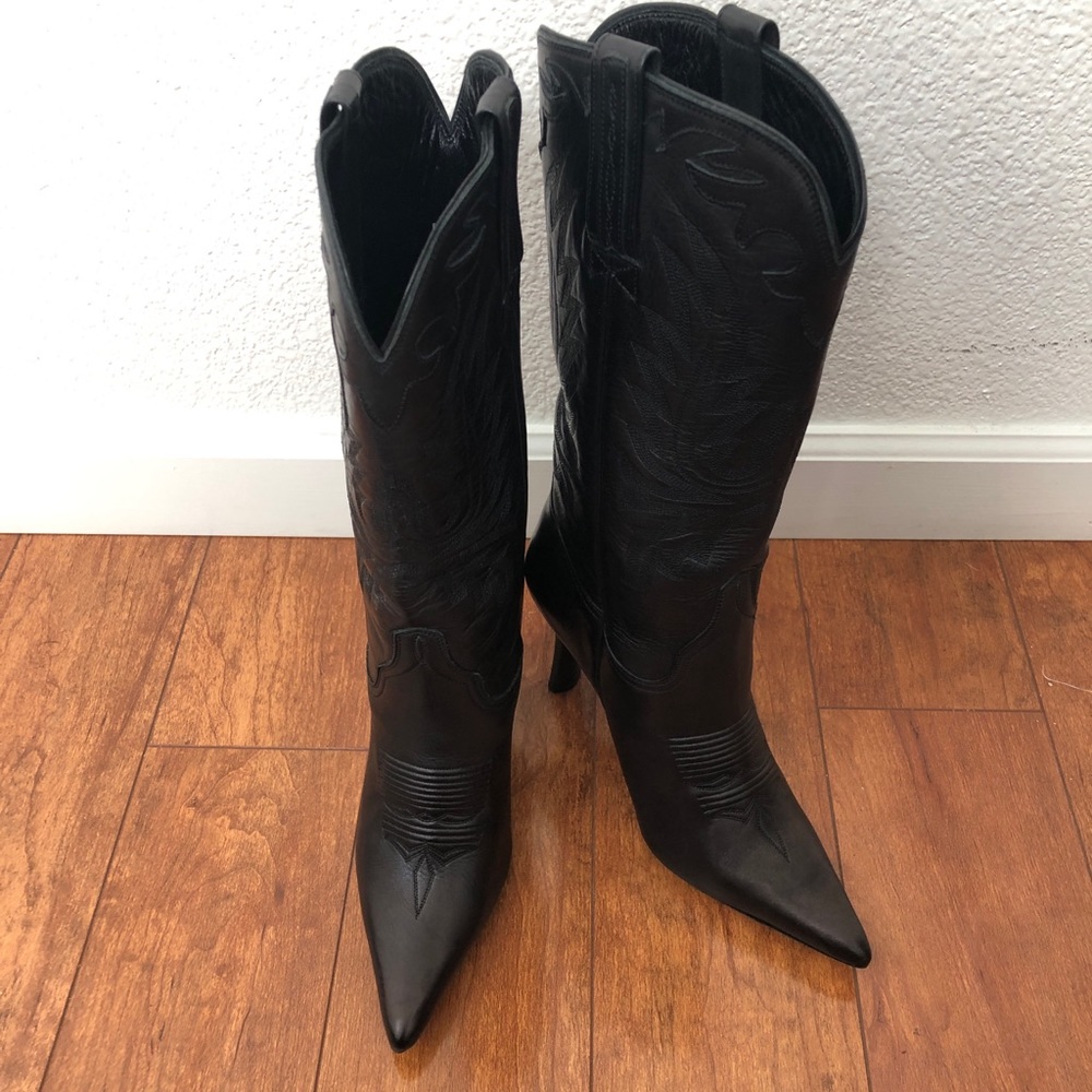 Women’s leather boots.